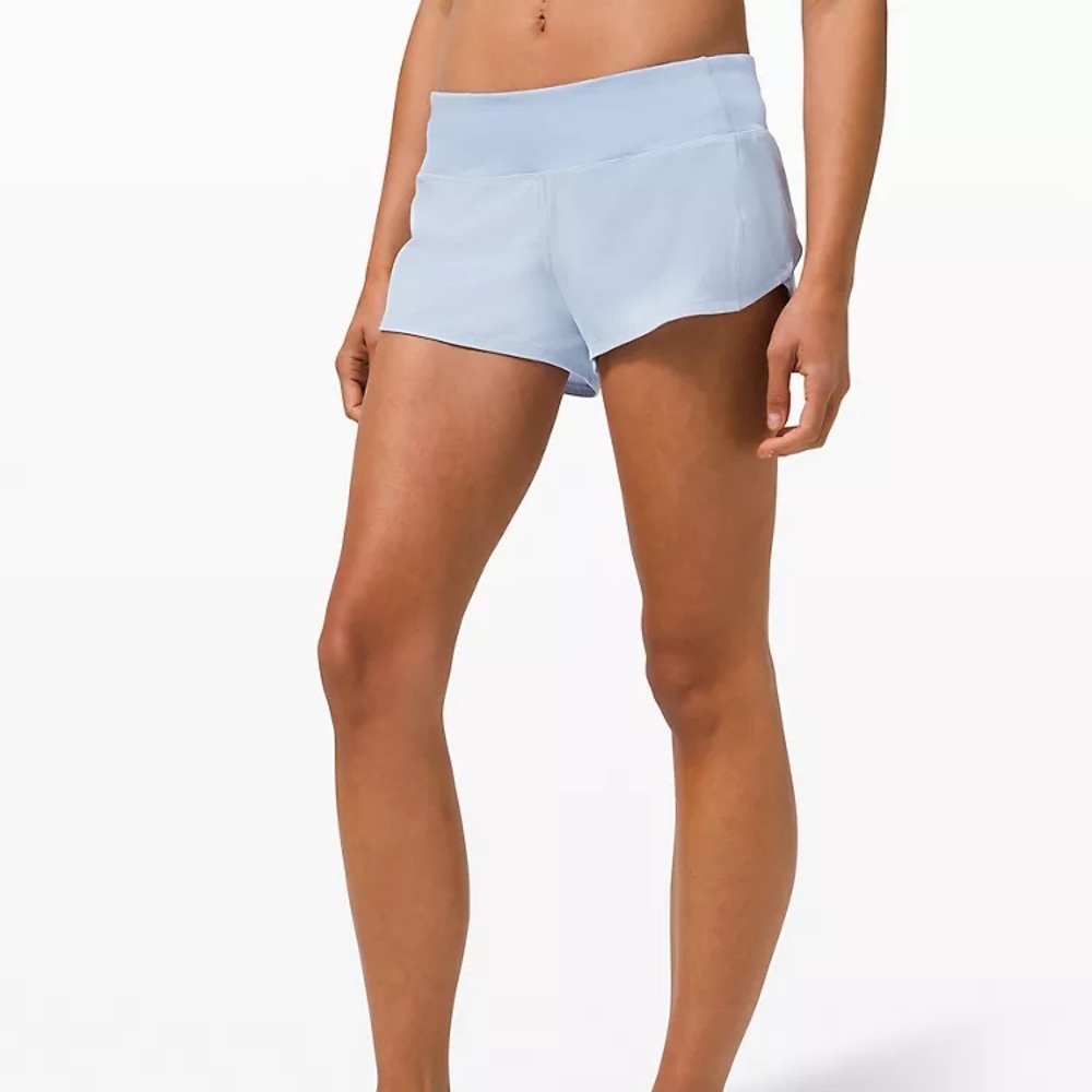 Lululemon Speed up short 2.5” in Blue Linen